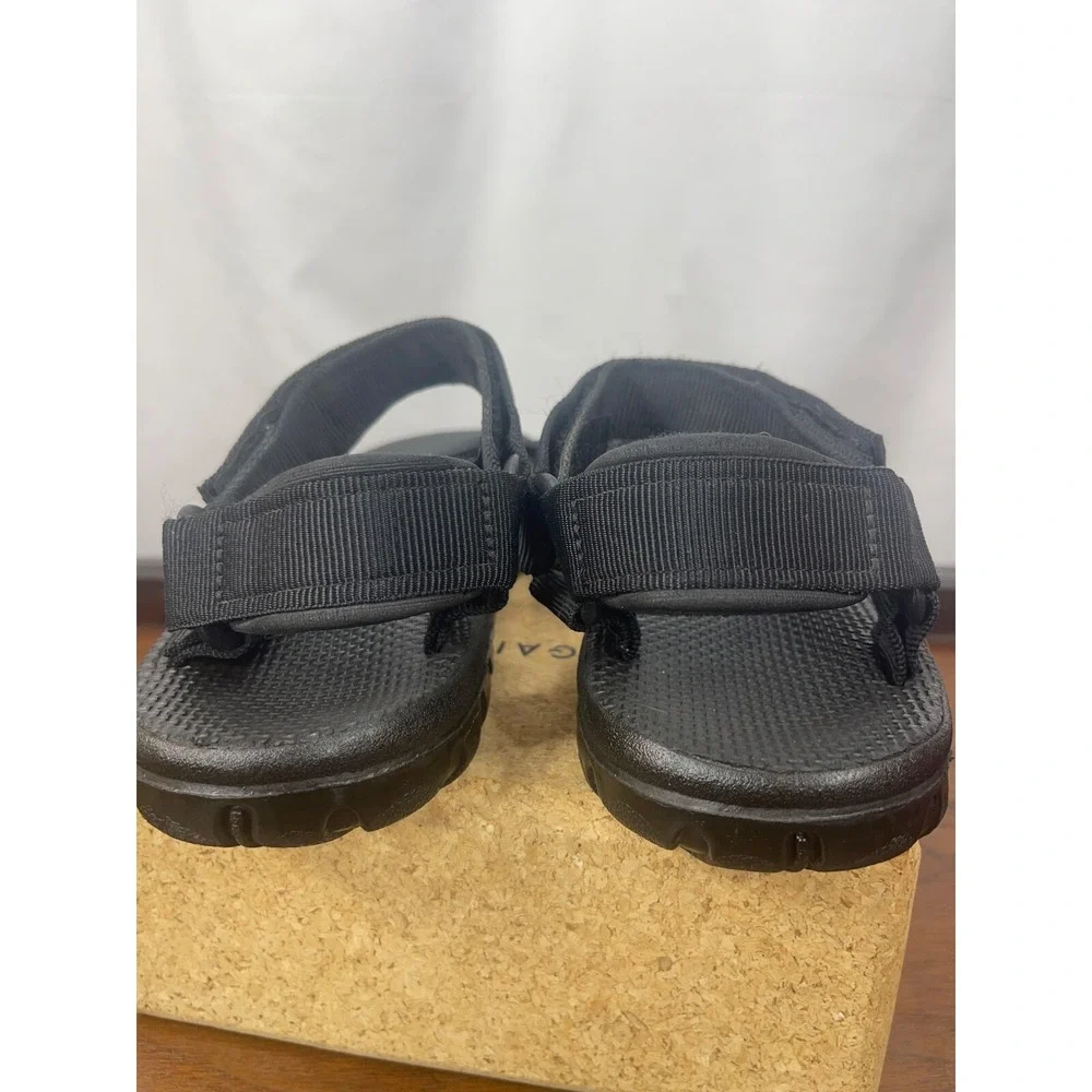 Teva Men's Size 9 1535 Black Storm Hiking Trail Sandals Black Straps